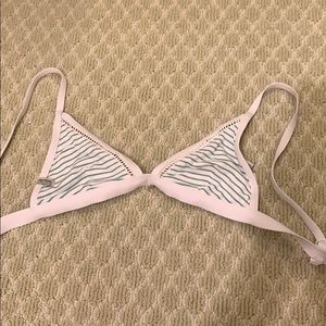 Blue and white striped, Rhythm bikini top!